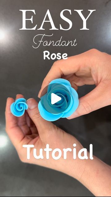 Sarah Norman on Instagram: "You don't need special tools to create a beautiful fondant rose!! They are easier to make than you think! All I used to create these is fondant and a Ziploc bag. No cornstarch or powdered sugar or grease was used and no tools either… The fondant comes right off the Ziploc with ease! The process is so fast and easy that I can make 10 roses in a matter of five minutes!! If you are not a perfectionist, this is the perfect project for you! I hope you'll give it a try! #easyfondantrose #ziplockrose #ziplockfondantrose #easyfondantflowers #fondantflowertutorial #cakedecoratingtutorials #fondantcaketips #cakedecoratingtricks #beginnercakedecorator #cakevideos #customcakesinchandler #chandlercakedecorator #cakeclassesinchandler #loveandcake" Cupcakes With Fondant Flowers, Cake With Fondant Roses, Easy Fondant Roses Tutorial, How To Make Flowers Out Of Fondant, Working With Fondant For Beginners, How To Make Fondant Roses, Fondant Roses Easy, Fondant Decorations For Beginners, Fondant Techniques Tutorials