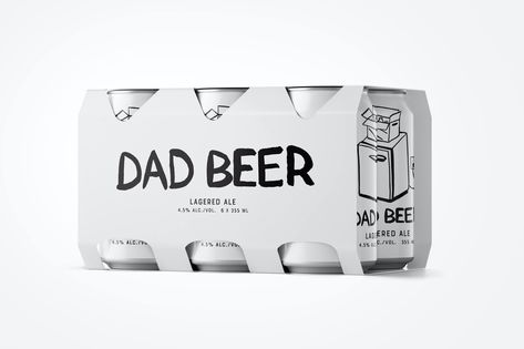 Fathers Day Packaging, Sport Packaging, Alcohol Packaging Design, Receive Flowers, Secondary Packaging, Card For Father, Beer Ideas, Gin And Soda, Packet Design