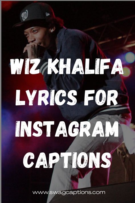 Discover the perfect Instagram captions inspired by Wiz Khalifa's iconic lyrics! From his latest albums like "Rolling Papers 2" and "The Saga of Wiz Khalifa," find the words to elevate your posts. Let Wiz's poetic rhymes amplify your photos and express your vibe effortlessly. #WizKhalifaLyrics #InstagramCaptions #RollingPapers2 #TheSagaofWizKhalifa #WizKhalifaQuotes #CaptionInspiration #WizKhalifaVibes #LyricInspiredCaptions #WizKhalifaFan #MusicQuotes Latest Captions For Instagram, Wiz Khalifa Lyrics, Wiz Khalifa Quotes, Iconic Lyrics, Wiz Khalifa, Captions For Instagram, Perfect Word, Latest Albums, The Wiz