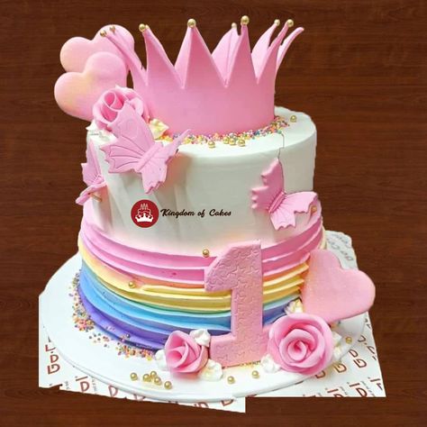 👑🎂✨ Celebrating a year of precious moments and royal beginnings! 🎉🎈 Our pink crown-themed cake is fit for a little princess' first birthday bash! 👸🌟 Indulge in layers of sweetness and delight as we mark this special milestone in style. 🎊💖 Join us as we crown the day with joy and sugary treats! 🎁🎈 Delivery across Delhi NCR Visit website www.kingdomofcakes.in for more unique designs or call our helpline number 9999812200 to discuss your customized cake. Sugary Treats, Princess First Birthday, Customized Cake, Special Birthday Cakes, Pink Crown, Cool Birthday Cakes, Visit Website, Delhi Ncr, Birthday Bash