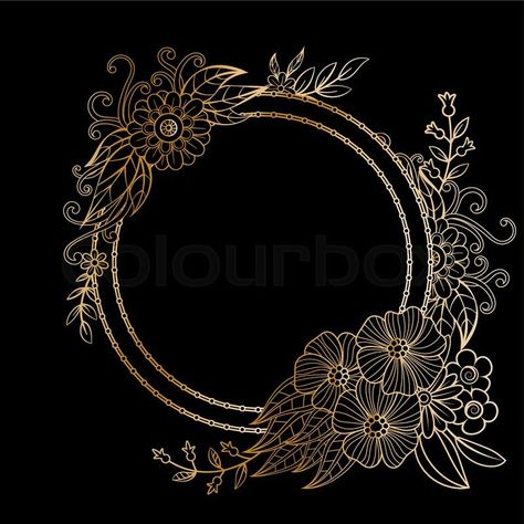 Luxury Design Graphic, Floral Frame Template, Mandala Logo Design, Beauty Bar Ideas, Hena Designs, Floral Branding, Photo Frame Images, Mehedi Design, Henna Designs For Kids