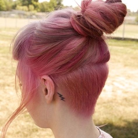 Undercut Hair, Undercut Long Hair, Hair Tattoo, Undercut Hairstyles, Colored Hair, Hair Stuff, Shaved Hair, Hair Envy, Grunge Hair