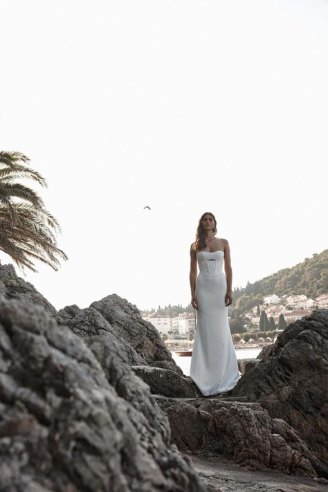 Chosen By Kyha | The Bridal Studio - venice | The Bridal Studio Chosen By Kyha, Utah Wedding Dress, Sunset Blvd, Wedding Dress Shop, Bridal Studio, Sheath Wedding, Designer Wedding Gowns, Salt Lake City Utah, Designer Wedding