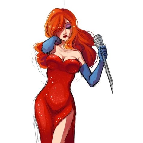 0 Jessica Rabbit Cartoon, Jessica And Roger Rabbit, Disney Pin Up, Cute Drawlings, Disney Live Action Movies, Rabbit Drawing, Pop Art Drawing, Roger Rabbit, Rabbit Art