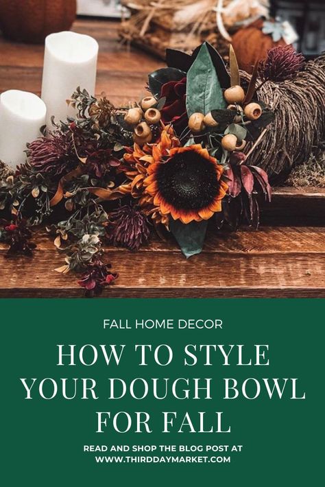 Style A Dough Bowl, Make Your House Cozy, Fall Dough Bowl, House Cozy, Fall Reading, Table Scapes, Farmhouse Fall Decor, Dough Bowl, Flameless Candles