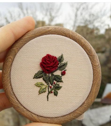 Rose Embroidery Designs, Embroidery Hoop Art Diy, Basic Hand Embroidery Stitches, Simple Hand Embroidery Patterns, Pola Bordir, Diy Embroidery Designs, Hand Embroidery Videos, Diy Embroidery Patterns, Basic Embroidery Stitches