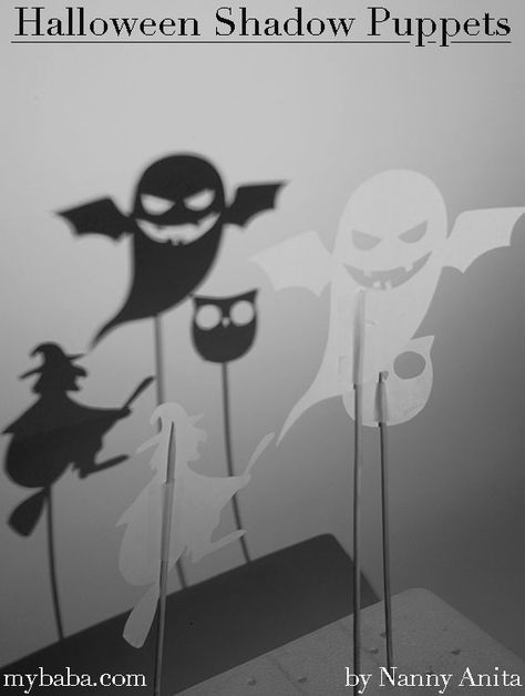 Halloween Shadow Puppets, Mummy Crafts, Celebration Day, Puppet Show, Shadow Puppets, Autumn Crafts, Nightmare Before, Jack Skellington, Sensory Play