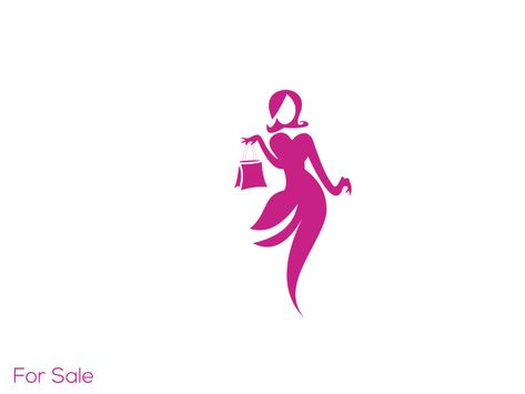 Logo fashion by minangartstudio on Dribbble Clothing Fashion Logo, Fashion Design Logo Ideas Creative, Fashion Designer Logo Ideas, Fashion Logo Design Clothes Shops, Lady Logo Design, Boutique Logo Design Fashion, Fashion Shop Logo, Fashion Logo Ideas, Clothes Logo Design