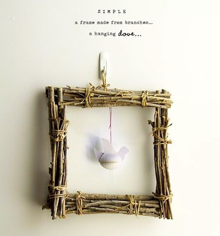 21 Creative and Inspiring Twigs and Branches DIY Projects To Do homesthetics crafts (20) Twig Crafts, Branches Diy, Twig Art, Kids Wood, Frame Crafts, Nature Crafts, Craft Stick Crafts, A Frame, A Quote