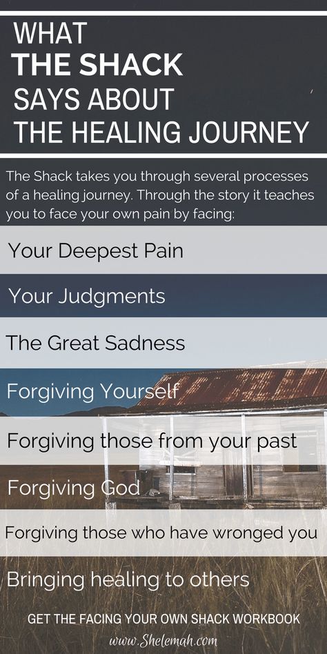 Learn more about the healing journey The Shack will guide you through and get the free workbook Facing Your Own Shack The Shack, Mental Healing, Christian Counseling, God Forgives, Faith Encouragement, Free Workbook, Inner Healing, Lovely Quote, Walk By Faith