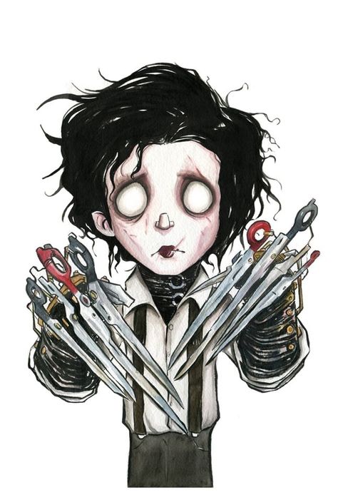 Edward Scissorhands, Tim Burton, Deviantart, Drawings