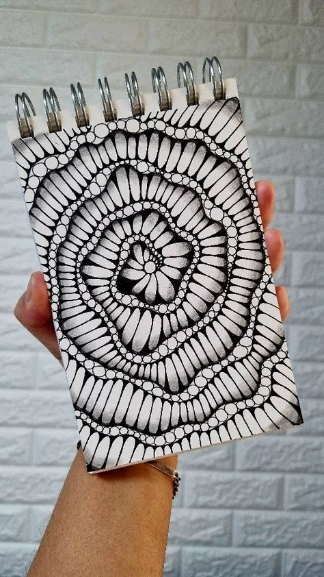 Rokia Love | Spiral Layout Challenge ✨️ Bonus Video Zentangle inspired art ✨️ #zentangledaily #zentangleideas #zenartist #zentangleseries… | Instagram Spiral Zentangle, Spiral Design Art, 3d Zentangle, Spiral Drawing, Illusion Drawings, Spiral Art, Zen Doodle Art, Geometric Pattern Art, Doodle Inspiration