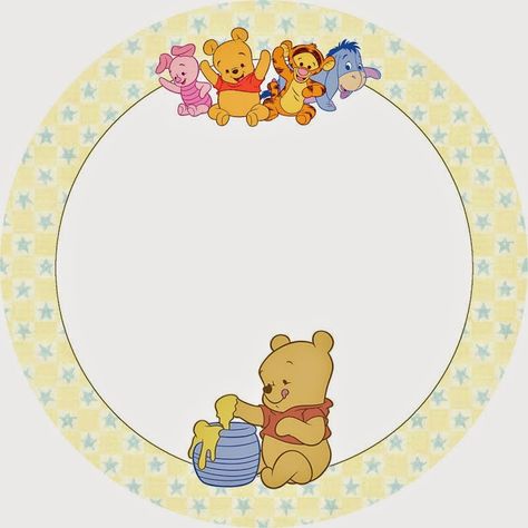 Winnie The Pooh Background, Pooh Bebe, Printable Cupcake Toppers, Boy Baby Shower Centerpieces, Pooh Party, Rainbow Cartoon, Pooh Birthday, Winnie The Pooh Baby Shower, Boys 1st Birthday Party Ideas