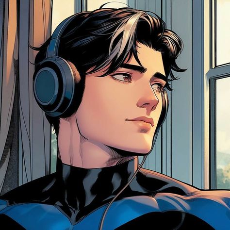 Dc Comics Artwork, Batman Family, Young Justice, Batman Comics, Dc Comics Art, December 12, Nightwing, Boy Art, Handsome Anime Guys