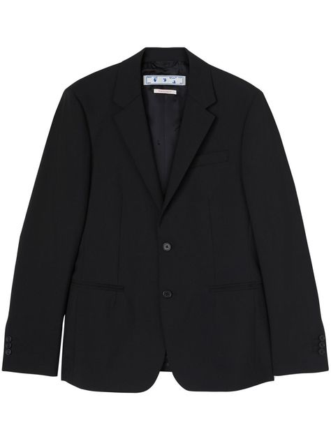 black virgin wool crepe texture notched lapels front button fastening long sleeves curved hem two front welt pockets Conscious: This item is made from at least 50% organic materials Black School Blazer, Jas Outfit, Blazer Png, Mens Black Blazer, Black Blazer Women, Mens Blazer Black, School Blazer, Black Blazer Men, Black Dress Coat