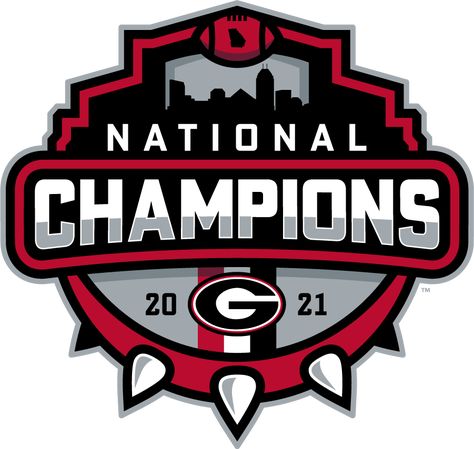 College Wall Art, Georgia Dawgs, Georgia Bulldogs Football, Georgia Football, Bulldogs Football, Champion Logo, University Of Georgia, National Championship, Decal Wall Art