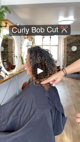 281K views · 21K reactions | ⬇️ Curly Inverted Bob Cut! 🙌✂️ ⬇️
My client was after fullness on top and a shorter shape. With the cut I did an inverted bob creating more fullness at the back.

Products used : Innersense organic beauty I create volume lotion and Only curls Volume mousse.

Brush used : EZ Detangling brush

Diffuser : Diffon Supreme @bellissima.uk 

*I am at full capacity, News letter is closed.
All info is on my website www.cyrl.cymru 
Link in bio

#naturalcurls #curlspecialist #aberystwyth #curlyhairspecialist #curlyhair #cyrlcymru #kivirciksac #riccioli #locken #bukleler #rizo #hairtips #curlroutine #curlcymru #hjloves #hairtips #hairbrained #ittakesapro #licensedtocreate #curleducation #hardwater #hairdetox #curltransformation #thehairnerds #crafthairdresser #invertedbob Curly Hair A Line Haircut, Curly Bob Back View, Inverted Bob Haircuts Curly, Stacked Curly Haircut, Inverted Curly Bob With Bangs, Curly Hair Layered Bob, Curly Wavy Bob Hairstyles, Curly Reverse Bob, A Line Curly Bob