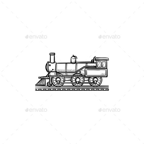 Minimal Train Tattoo, Cute Train Tattoo, Steam Engine Tattoo, Minimalist Train Tattoo, Tiny Train Tattoo, Train Tattoo Small Simple, Train Tattoo Design, Train Tattoos For Women, Simple Train Tattoo