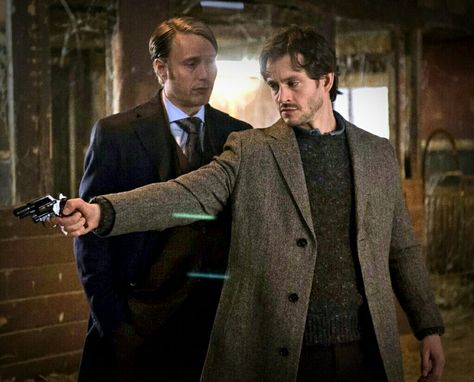 Hannibal and Will Graham  (Mads Mikkelsen and Hugh Dancy) Beverly Katz, Hannibal Cast, Hannibal Lecter Series, Hannibal Funny, Hannibal Tv Show, Will Graham Hannibal, Hannibal Nbc, Bryan Fuller, Hannibal Series