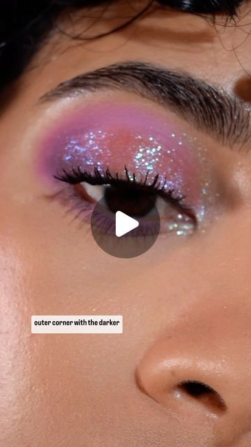 Noopur on Instagram: "Fairy Makeup Tutorial  This palette has such a dreamy color story! Such ethereal and fairy vibes.   I wanted to use the elevated blue-brown type of shimmer in a colorful pink and purple makeup look. The shimmer has more of a reddish base with blue-purple-pink sparkles that twinkle like crushed diamonds. I love how sheer it is yet still sparkly, without ever being frosty which I really detest.   * = PR  EYES: @milanicosmetics Eye Primer @arttitudecosmetics Metamorph Eyeshadow Palette * @maybelline Firework Mascara*  CHEEKS @phytosurgence Bronzer - Rosy Heatwave*. Spectral Shine - Dew of Dawn*.  @bellabeautebar Baked Blush Palette * - Muffin + Macaron  LIPS @rarebeauty Lip Liner - Wise @hudabeauty Lip Gloss - Posh  #eyeshadowtutorial #fairymakeup #grwm #makeupreel #ethe Firework Mascara, Fairy Eyeshadow, Pink And Purple Makeup, Fairy Makeup Tutorial, Makeup Eyeshadow Tutorial, Purple Makeup Looks, Blonde Makeup, Crushed Diamonds, Baked Blush