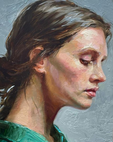 Face Oil Painting, Portraiture Painting, Modern Portraits, Unique Art Prints, Oil Portrait, Oil Painting Portrait, Portrait Sketches, Realism Art, Portrait Artist