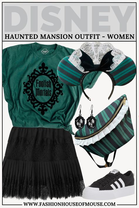 Inspired Disney Outfits, Disneyland Fits, Bounding Outfits, Disneyland Dress, Disney Family Outfits, House Of Mouse, Goth Disney, Disney Trip Outfits, Disney Outfits Women