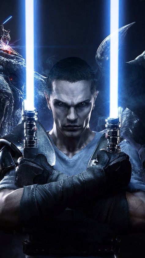 Sam Witwer Star Wars Clone Wars Lightsaber Forms, Galen Marek, Star Wars The Force Unleashed, Force Unleashed, The Force Unleashed, Grey Jedi, Super Video, Laser Pointers, Star Wars Games