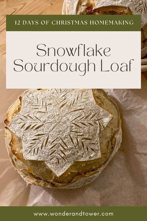 Sourdough For Christmas, Sourdough Christmas Tree Bread, Sourdough Tree Design, Gnome Sourdough Bread, Snowflake Bread Scoring, Christmas Shaped Sourdough, Eggnog Sourdough Bread, Sourdough Designs Christmas, Sourdough Bread Designs Christmas