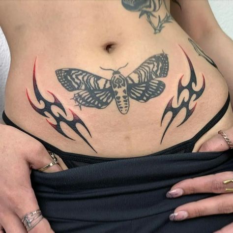 V Line Tattoos Women, V Line Tattoo, V Line Tattoos For Guys, V Line Tattoos, Tattoo Phrases, Lower Belly Tattoo, Succubus Tattoo, Belly Button Tattoos, Belly Button Tattoo