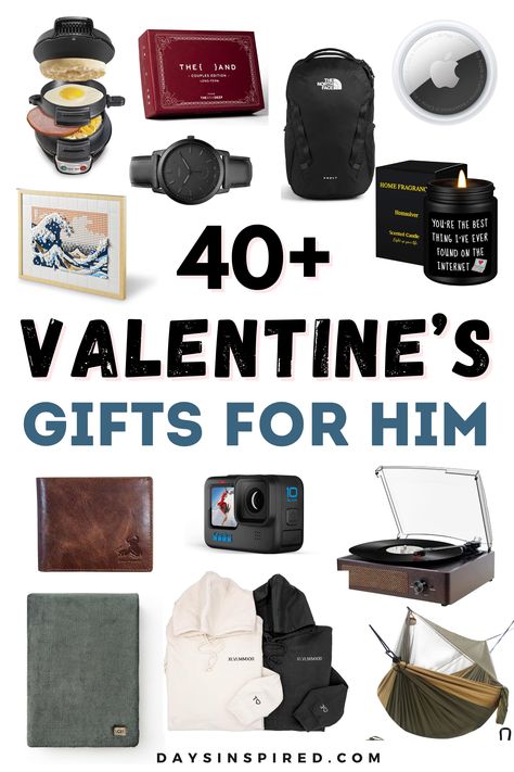 If you’re on the hunt for Valentine’s gifts that’ll make your guy swoon , you’ve come to the right place! Our curated list of Valentine’s gifts for him is all about celebrating the unique interests and passions that make your guy extraordinary. Whether he’s into tech gadgets, cozy comforts, or adventures in the great outdoors, we’ve got a lineup of thoughtful and exciting gifts that’ll show him just how much he means to you. Guy Valentine Gifts, Guys Valentines Gifts, Men’s Valentines Gifts, Valentines Gift Ideas For Him, Valentines Gifts For Men, Tech Gifts For Men, Valentine Baskets, Valentines Day For Him, Mens Valentines Gifts