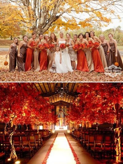 Fall Wedding Inspiration-love the colors! More on fall colors http://www.knotsvilla.com/fall-wedding-colors-inspiration October Wedding Colors, Wedding Themes Fall, Wedding Color Inspiration, Wedding Inspiration Fall, Fall Wedding Colors, October Wedding, Wedding Dresses Unique, Wedding Planners, Wedding Themes