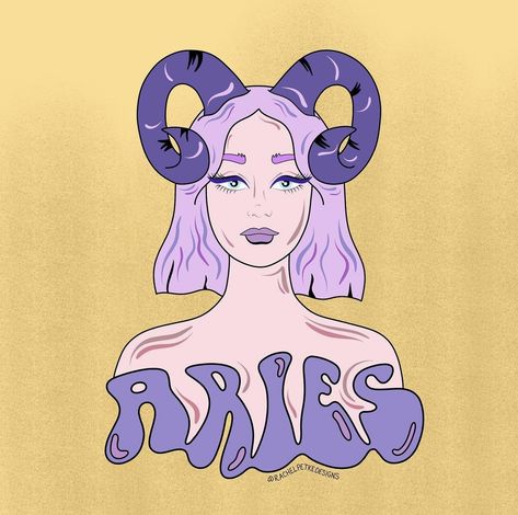 Aries Zodiac Sign by Rachel Petke Designs Aries Art Drawing, Aries Art, Aries Zodiac Sign, 12 Zodiac Signs, 12 Zodiac, Drawing Easy, Aries Zodiac, Art Drawing, Zodiac Sign