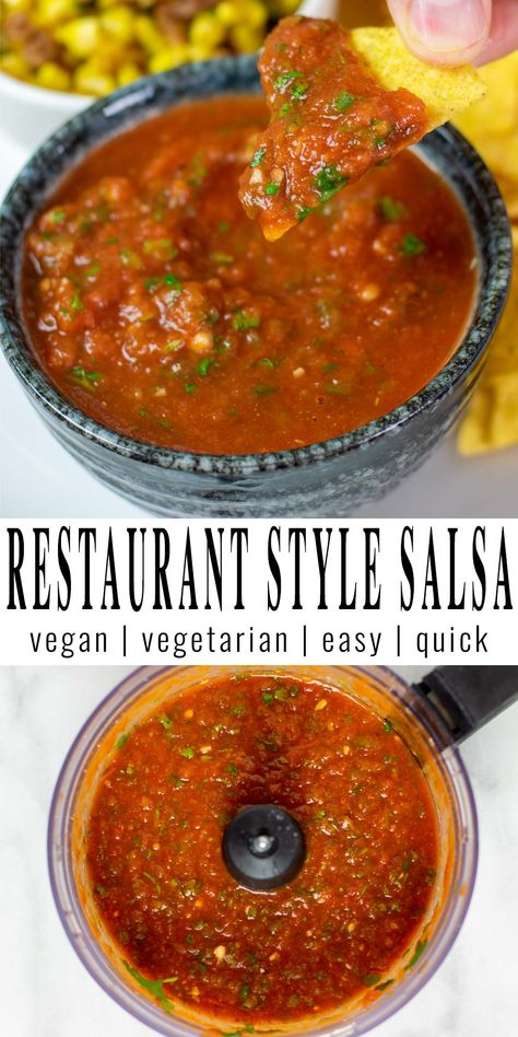 Restaurant Style Salsa Recipe, Restaurant Style Salsa, Best Guacamole Recipe, Food Innovation, Salsa Ingredients, Dairy Free Diet, Homemade Gluten Free, Homemade Salsa, Best Vegan Recipes