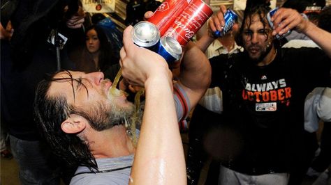 San Francisco Giants pitcher Madison Bumgarner had a big night on Wednesday, throwing a complete game, four-hit shutout to lead his team out of the Wild Card round and into the NLDS to face the... Pablo Sandoval, Madison Bumgarner, Pnc Park, Jason Miller, Brian Wilson, Buster Posey, Giants Baseball, Sports Baby, Giants Fans