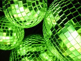 Green disco balls Ball Aesthetic, Green Pictures, Mean Green, Disco Balls, Green Door, Simple Green, Green Home Decor, Green Decor, Go Green