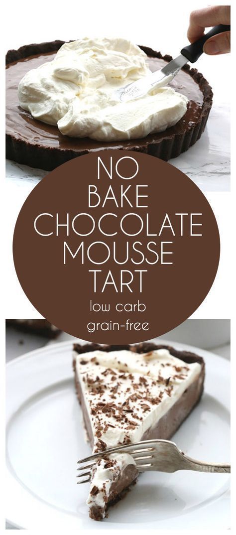 Low Carb Keto Chocolate Mousse Tart. No bake and so easy to make. THM, Atkins, Banting dessert recipe Keto Thanksgiving Desserts, Banting Desserts, Chocolate Mousse Tart, Mousse Tart, Keto Chocolate Mousse, Keto Thanksgiving, Coconut Dessert, Desserts Keto, Postre Keto