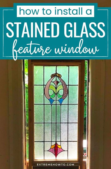 How To Make Fake Stained Glass Window, Temporary Stained Glass Window Diy, How To Fix Scratched Glass Window, Plexiglass Stained Glass Window Diy, How To Repair Stained Glass Window, Antique Stained Glass Windows, Hanging Stained Glass, Handyman Projects, Build A Frame