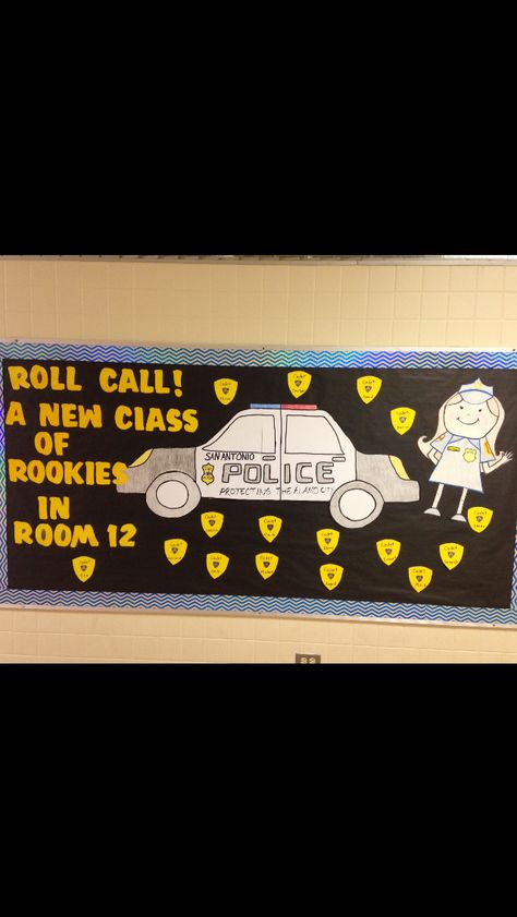 San Antonio police back to school bulletin board Police Bulletin Board, Community Helper Bulletin Board Ideas, Community Helpers Bulletin Board, Preschool Boards, Community Workers, Community Helper, Back To School Bulletin Boards, Community Helpers, School Building