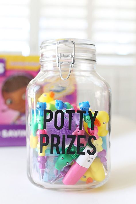 DIY Potty Prizes Jar and Potty Training Tips #pottytraining #cricutmade #cricutmaker #toddler #parentingtips #momtips Daycare Potty Training Chart, Potty Training Prize Basket, Potty Training Daycare, Potty Training Prizes, Potty Basket Ideas, Potty Training Lesson Plan, Potty Training Prizes Ideas, Potty Prizes, Potty Chart Ideas Diy