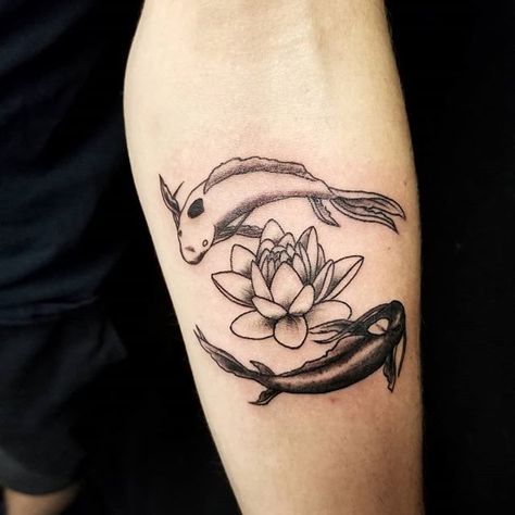 Twitter Koi And Lotus Tattoo, Flower Yin Yang, Bracelet Tattoos For Women, Bracelet Tattoos, Avatar Tattoo, Tattoo World, Bracelet Tattoo, Yin Yang Tattoos, Blackwork Tattoos