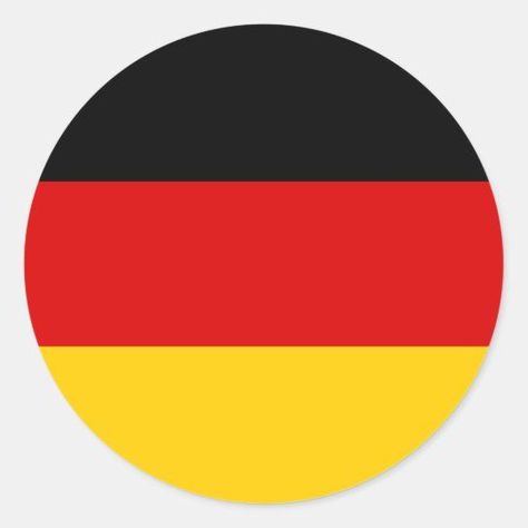 Germany Flag Round Stickers - Popular Zazzle Product! Best choice, tags : #invitations, #tshirt, #card, #InvitationsCard, #legging, #trending, #holiday Flag Germany, Flag Of Germany, History Of Germany, German People, Germany Flag, German Flag, Symbol Design, Flags Of The World, Create Custom Stickers