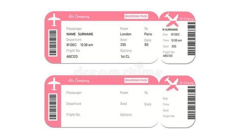 Ticket Illustration, Plane Ticket Template, Air Company, Scientist Party, Pattern Invitation, Credit Card Design, Template Birthday, Plane Ticket, What To Do When Bored