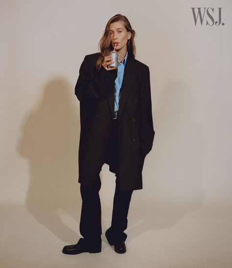 Hailey Bieber WSJ. Magazine 2022 Cover Photoshoot Wsj Magazine, Kaia Gerber, Hailey Baldwin, Spring Women, Coat Design, 가을 패션, Hailey Bieber, New Classic, Fashion Editor