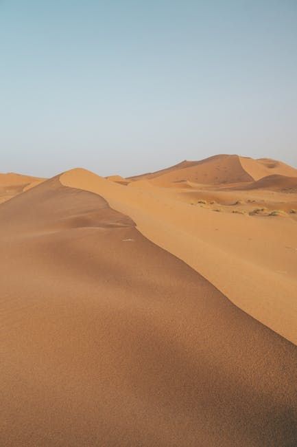 Brown Sand Dunes Under Blue Sky · Free Stock Photo Morocco Wallpaper, Patio Art, Sahara Desert, Beautiful Picture, Wallpaper Free Download, Hd Backgrounds, Natural Phenomena, Photoshop Lightroom, Phone Backgrounds