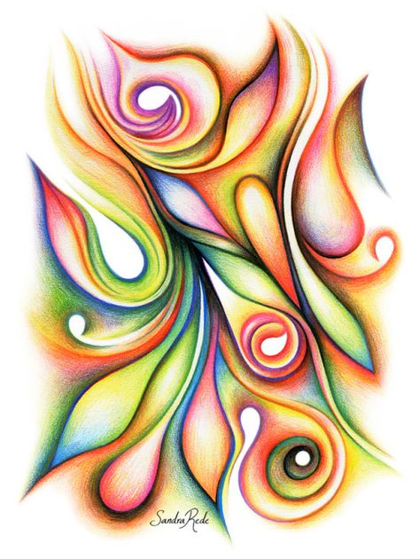 Abstract Drawing Ideas, Watercolor Pencil Art, Abstract Pencil Drawings, Color Pencil Sketch, Crayon Drawings, Pencil Artwork, Colored Pencil Artwork, Colored Pencil Art, Art Drawings Sketches Pencil