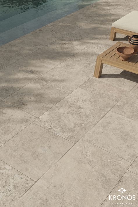 Patio Porcelain Tiles Outdoor Flooring, Pool Flooring Ideas, Tiles Around Pool, Around Pool Ideas, Pool Flooring, Porcelain Pavers, Pool Pavers, Outdoor Tile, Human Dimension