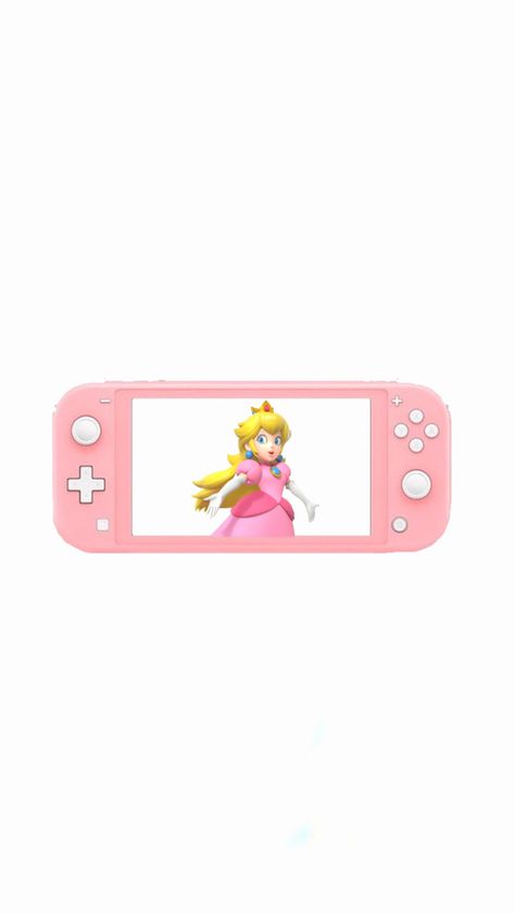 Princess Peach Icons For Apps, Princess Peach App Icon, Princess Peach Homescreen, Princess Peach Widget, Peach Nintendo, Mario Icons, Peach App, Pink Nintendo, Tiktok Wallpaper