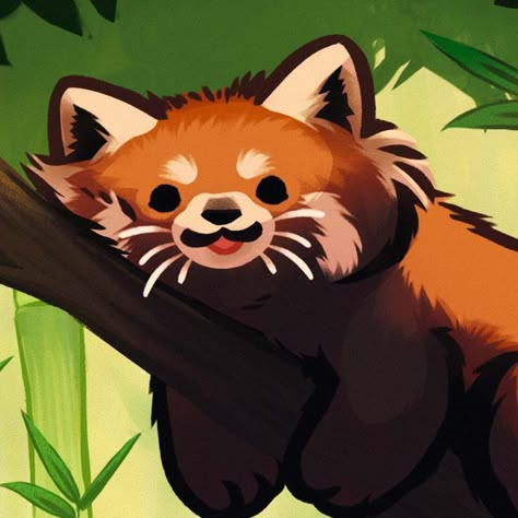 Panda Icon, Red Panda Cute, Red Pandas, Animal Icon, Cute Animal Drawings Kawaii, Cute Doodle Art, Cute Anime Profile Pictures, Red Panda, Cute Profile Pictures