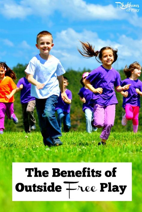 The benefits of outside free play - Play is the most important work of early childhood. If we want our children to learn, grow and develop properly we need to get them out in nature. Nature Deficit Disorder, Overprotective Parents, Outdoor Learning Spaces, Leadership Skill, Grandparenting, Social Emotional Skills, Children Playing, Free Play, Outdoor Learning