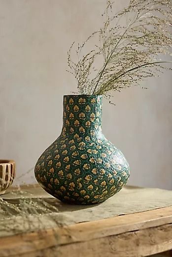 The Fall Décor Shop | Terrain Faux Arrangements, Chinoiserie Vase, Fluted Vase, Organic Ceramics, Stone Vase, Recycled Glass Bottles, Flower Vases Decoration, Rose Vines, Cylinder Vase